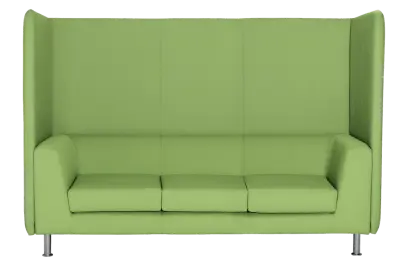 ND 103 AKU trojkřeslo čalouněné, koženka SK 11 zelinkavá